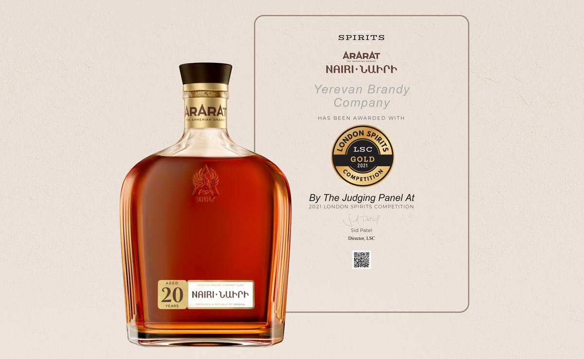 ARARAT Nairi Won a Gold Medal at London Spirits Competition